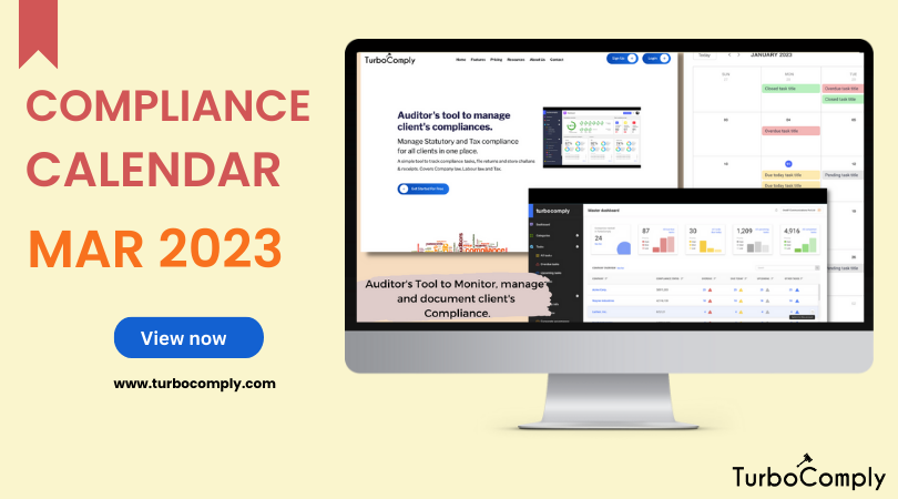 Compliance Calendar for March 2023