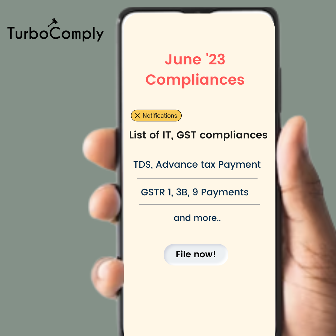 Compliance Calender for June – 2023