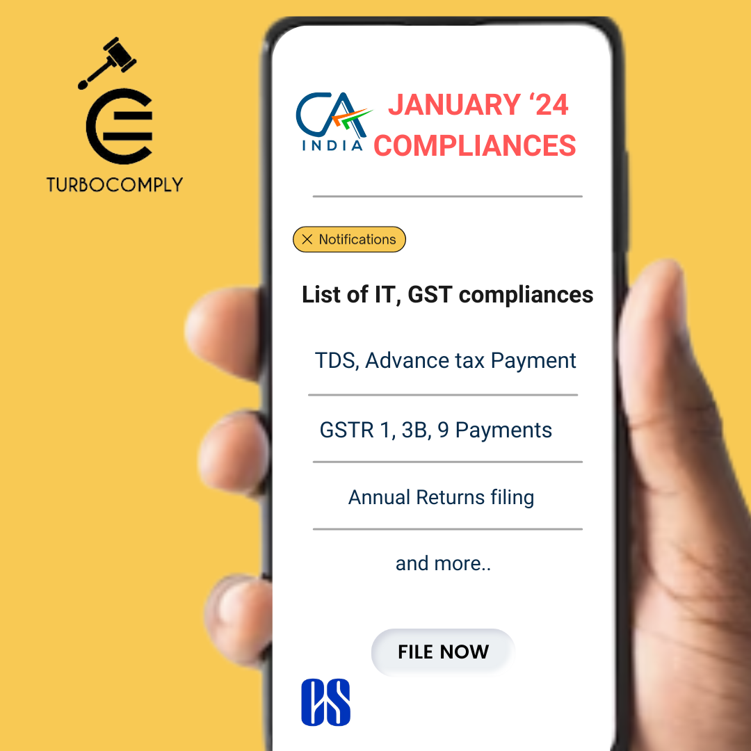 Compliance Calendar for January 2024